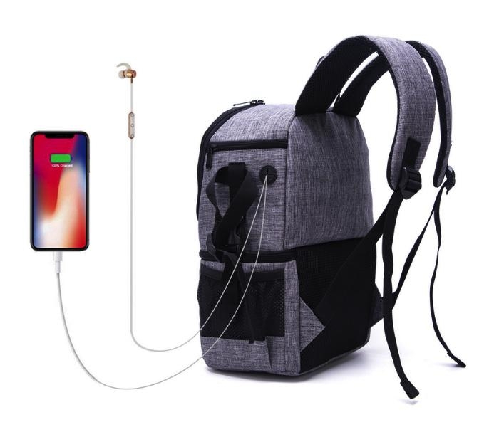 Dvouvrstvý batoh na fotoaparát (černá)