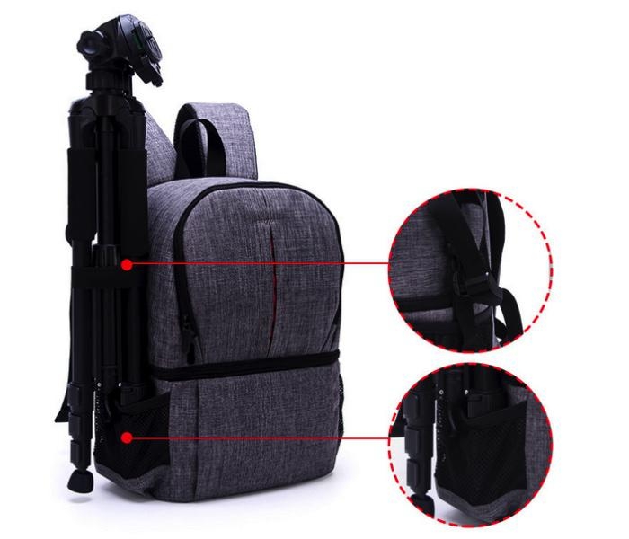 Dvouvrstvý batoh na fotoaparát (černá)