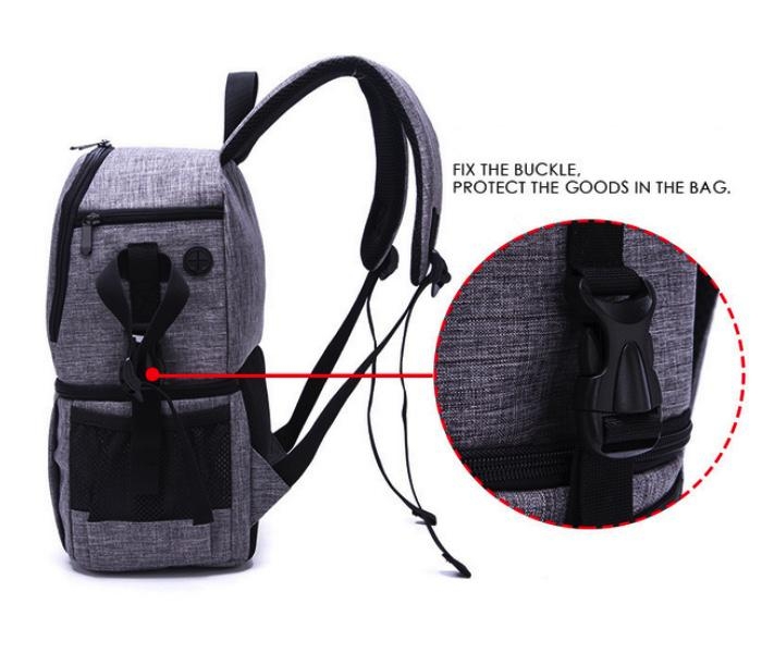 Dvouvrstvý batoh na fotoaparát (černá)