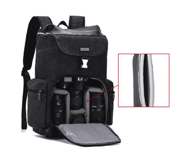 Plátěný batoh na fotoaparát