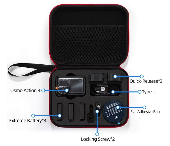 DJI Osmo Action 3/4/5 Pro - Nylonové přepravní pouzdro