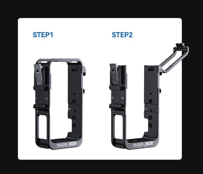 DJI Action 2 - CNC rám ze slitiny hliníku