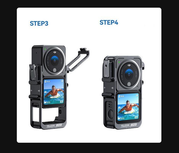 DJI Action 2 - CNC rám ze slitiny hliníku