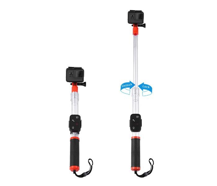 Voděodolná prodlužovací tyč pro akční kamery