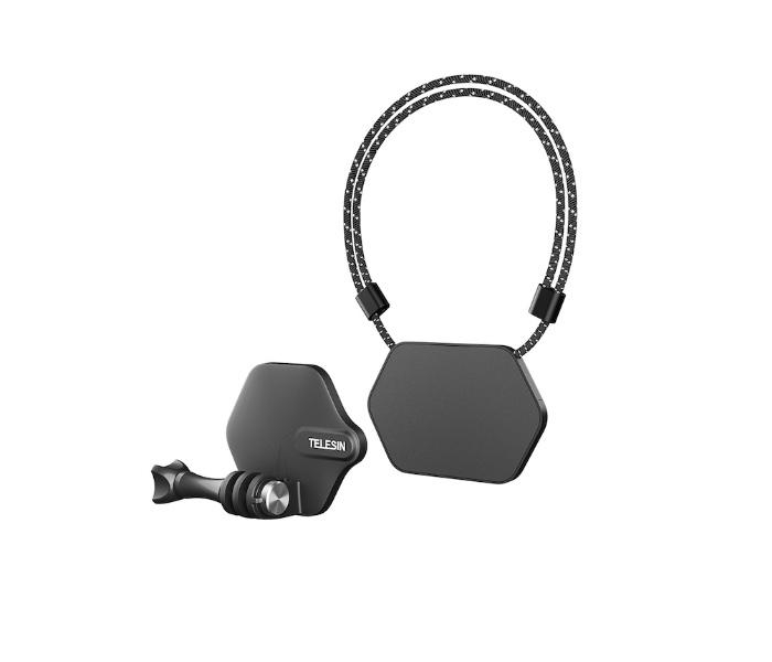 TELESIN - 2v1 magnetický držák / popruh na krk pro akční kamery