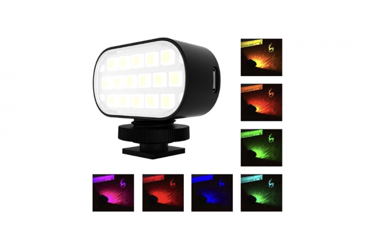 PULUZ - MINI Nastavitelné RGB LED světlo (vč. baterie)