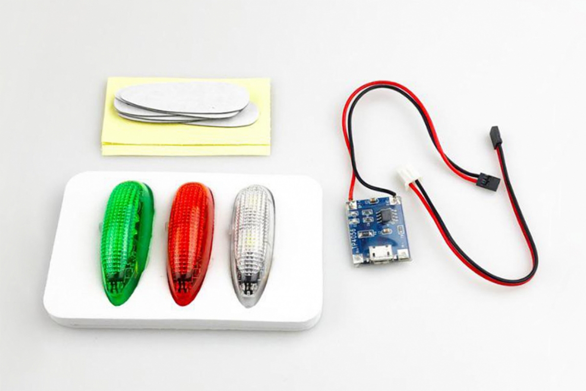 Vysoce svítivé dobíjecí LED stroboskopické světlo (3ks, včetně baterií)