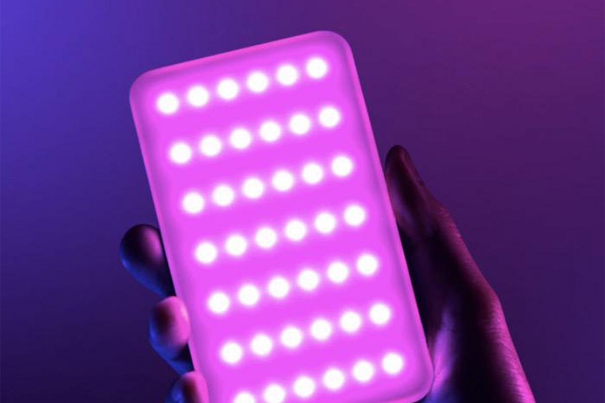 Nastavitelné RGB LED světlo s OLED obrazovkou (vč baterie)