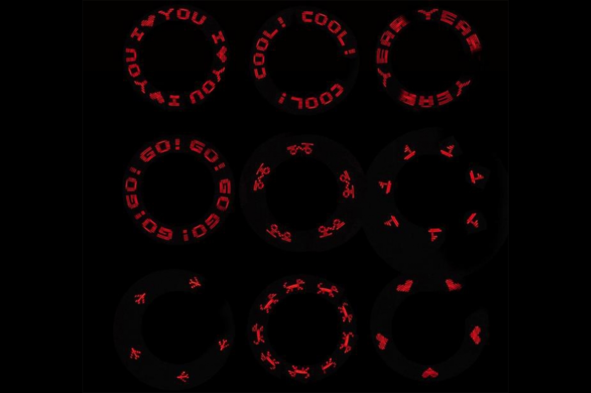 Slovní blikající ventilkové světlo včetně baterie (Červené)