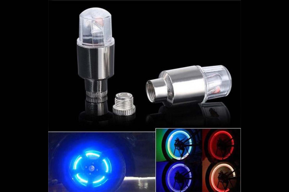 Chytrá MINI barevná LED světla ventilů 2 ks (vč.baterie)