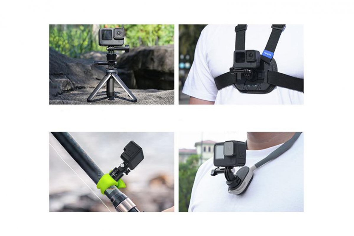 TELESIN - Flexibilní silikonový páskový držák pro akční kamery