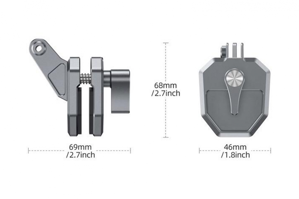 TELESIN - Držák na čelní sklo z hliníkové slitiny