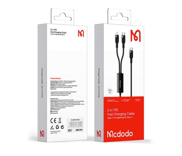 2in1 100W PD Fast Charging Cable (C to C+L)