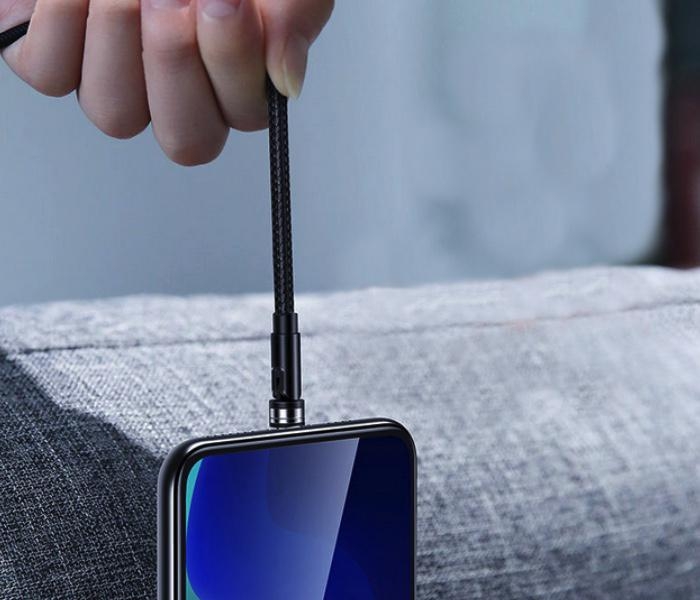 2.1A U59 Micro-USB Kabel s Otočnou Magnetickou Koncovkou (1m)