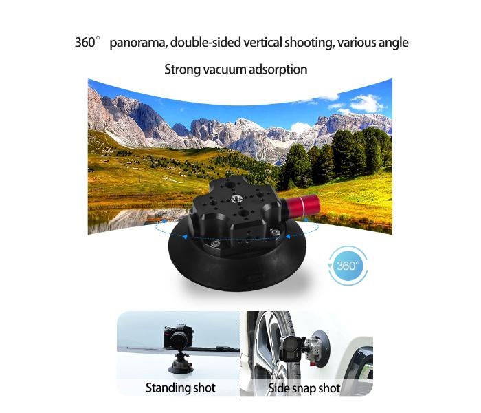 CNC rychloupínací držák na vozidlo (6inch) Black