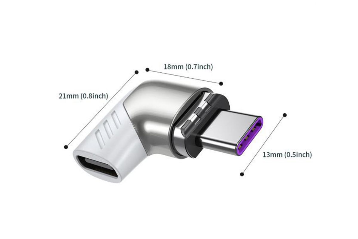 120W USB-C Magnetický nabíjecí adaptér pro smartphony / tablety