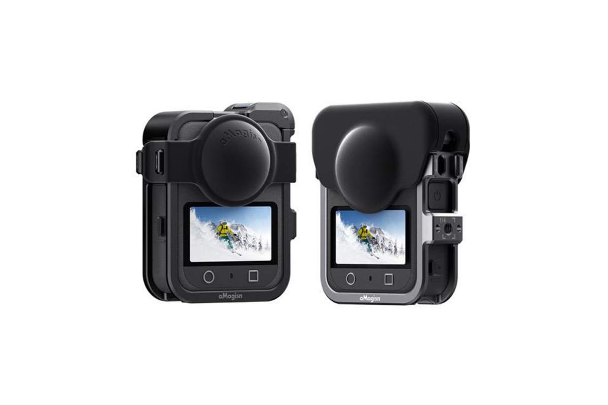DJI OSMO 360 - Hliníkový rám s krytkami objektivů pro DJI OSMO 360 (Black)