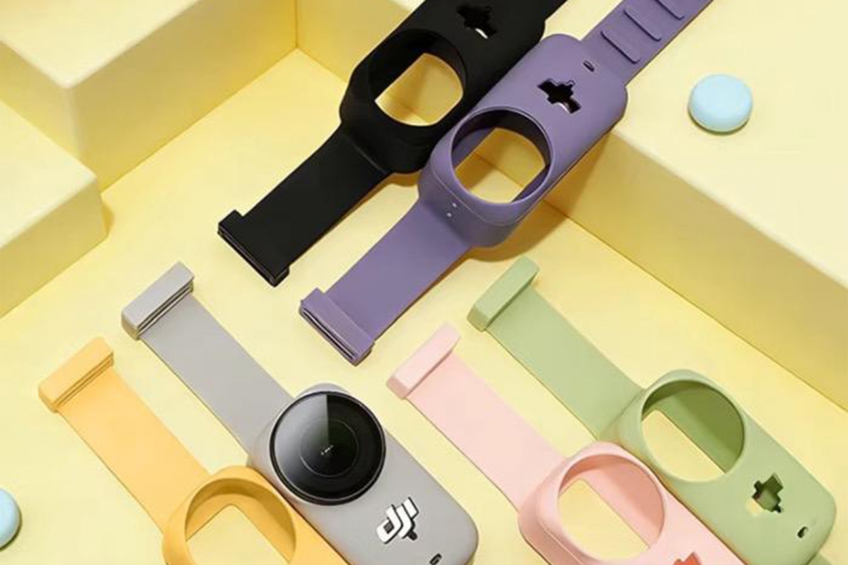 DJI Osmo Nano - Barevný silikonový řemínek na zápěstí pro DJI Osmo Nano (Black)