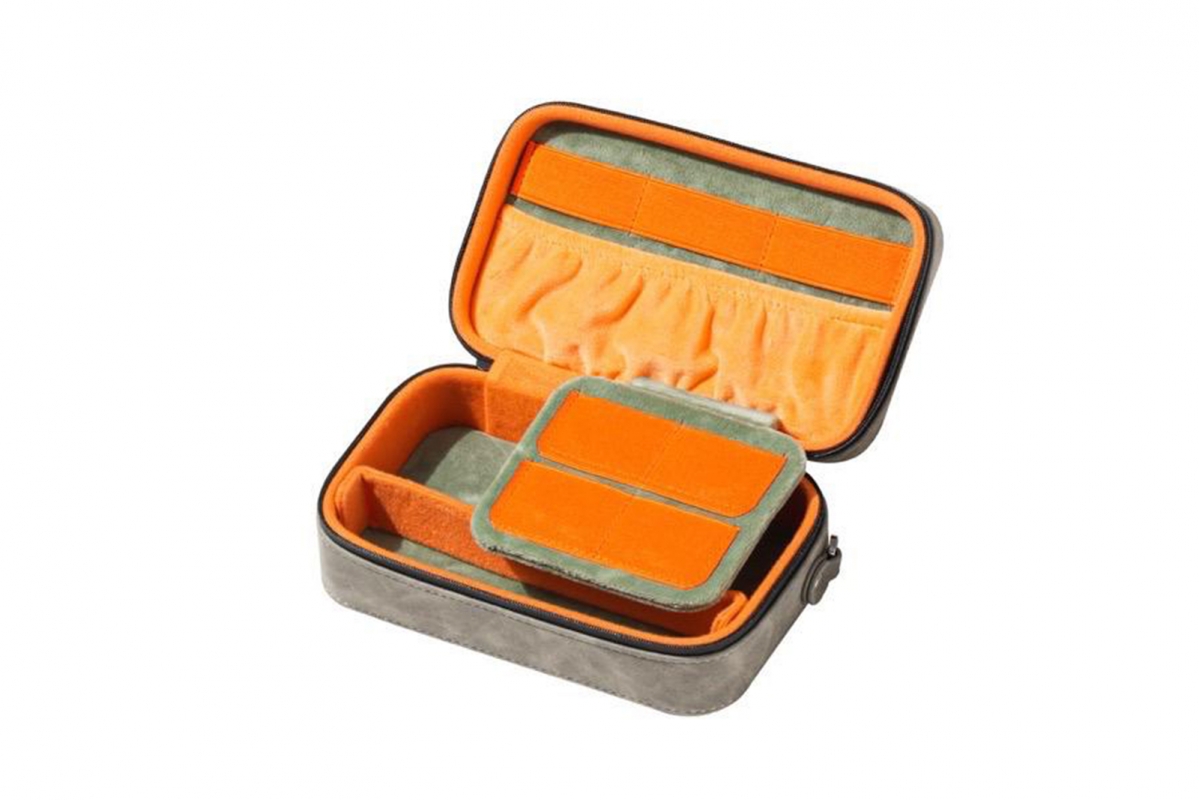 Kožené pouzdro pro akční kamery ve vintage stylu (Green)