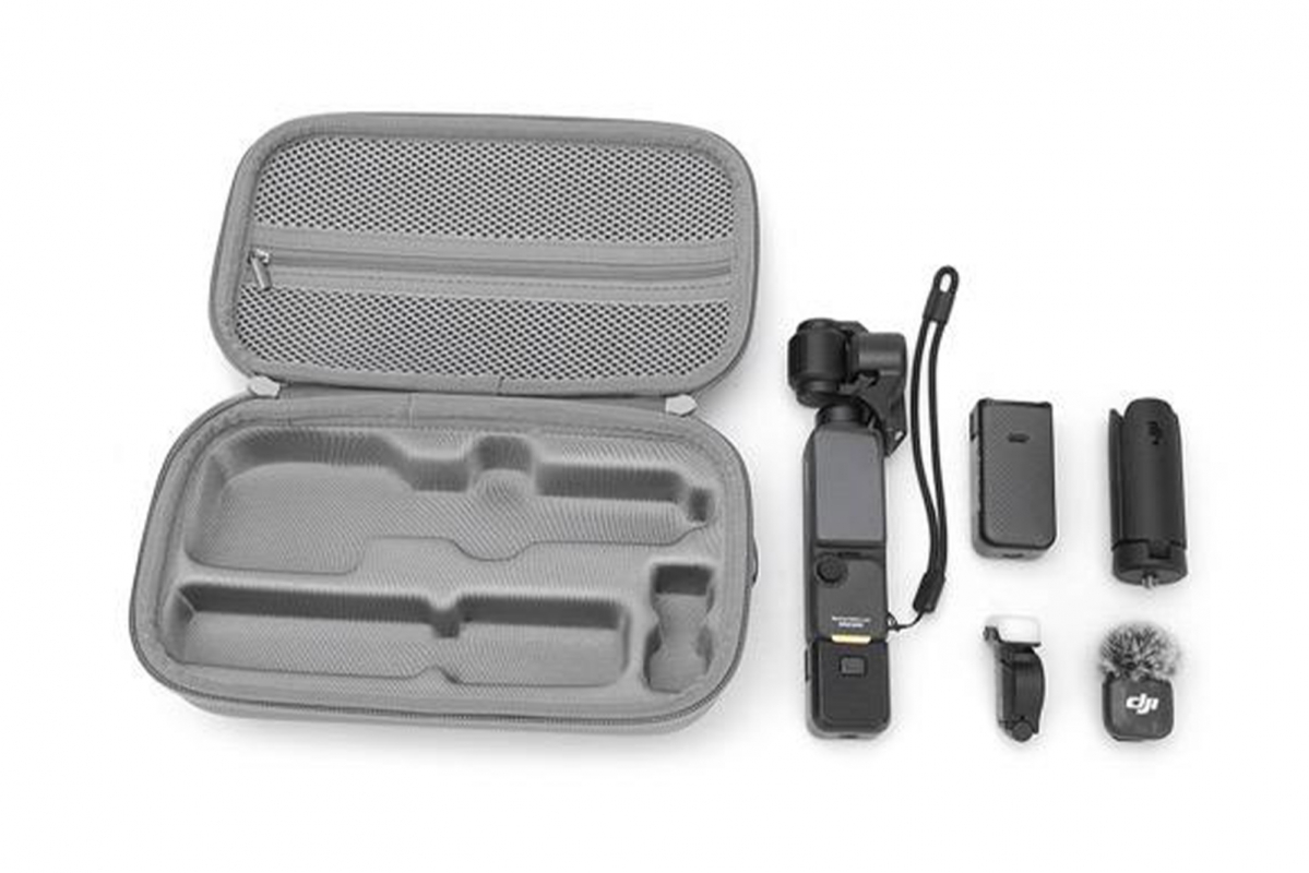 DJI Osmo - Šedé nylonové pouzdro s ramenním popruhem pro DJI Osmo Pocket 4P