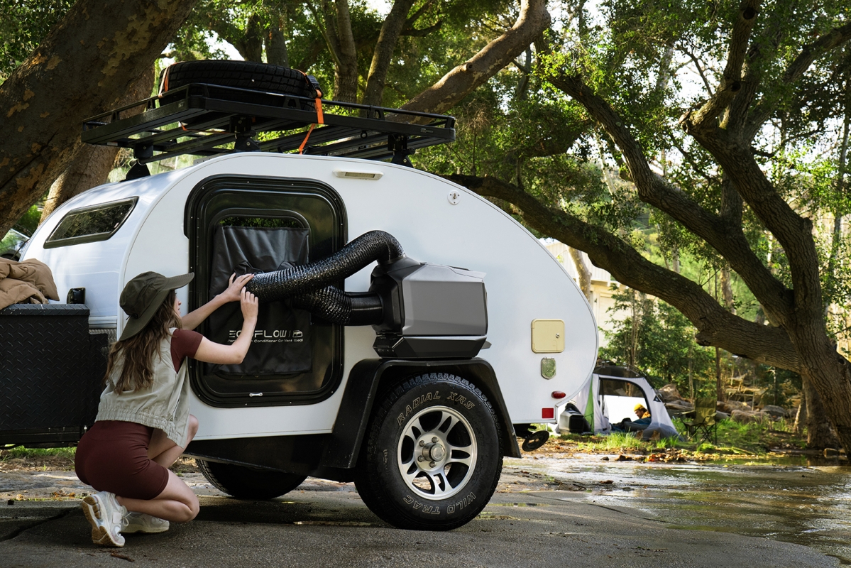 EcoFlow WAVE 3 průchodka na potrubí do okna automobilu (Magnetická Verze)