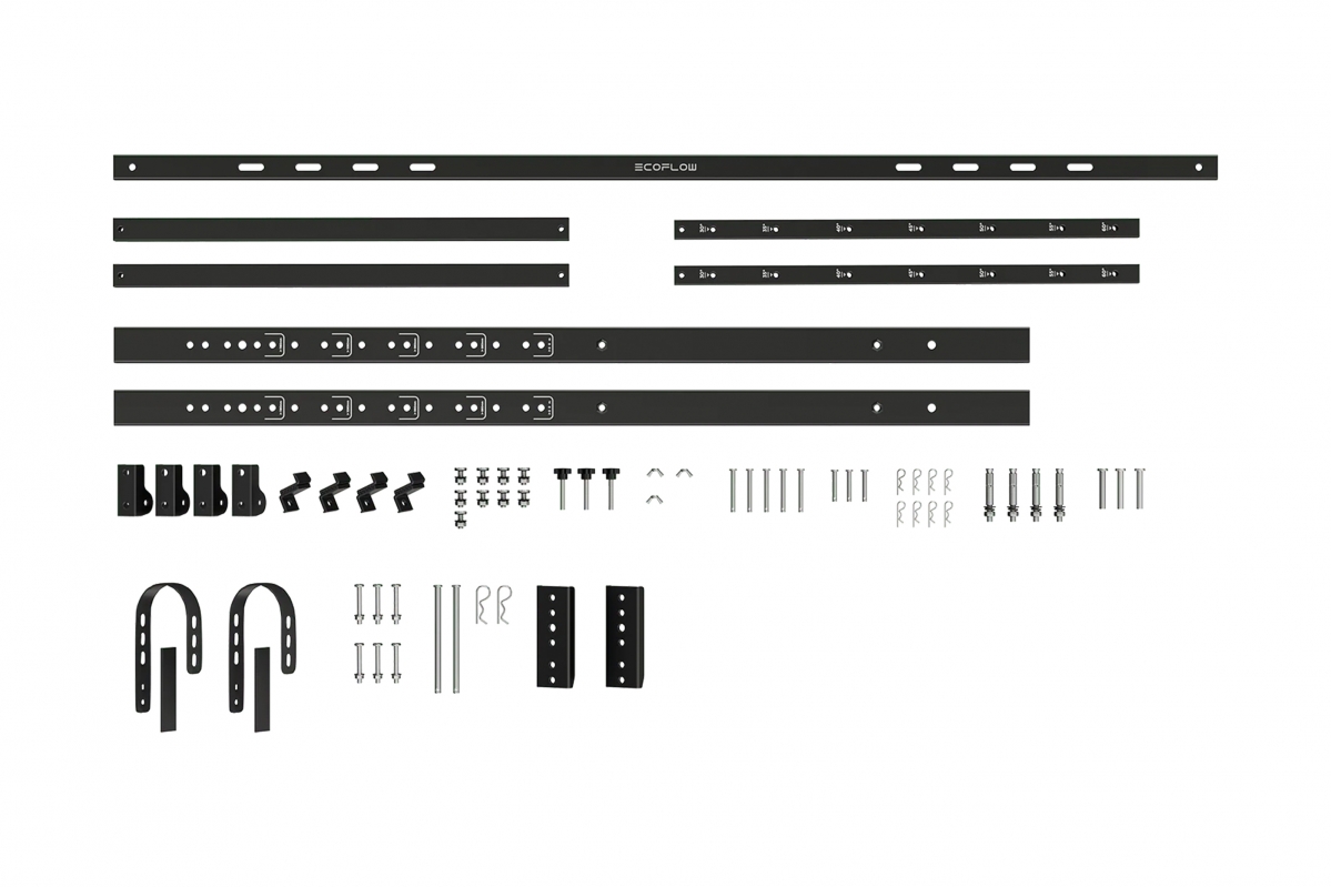 EcoFlow víceúčelový nastavitelný držák pro 400W/450W/520W pevný panel - ocelový