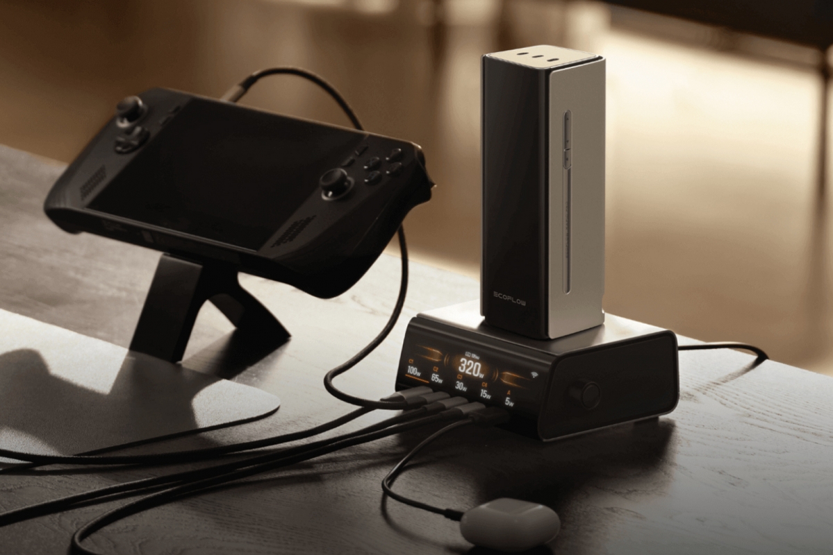 EcoFlow RAPID Pro Stolní nabíječka (320W, 5 Portů, GaN)