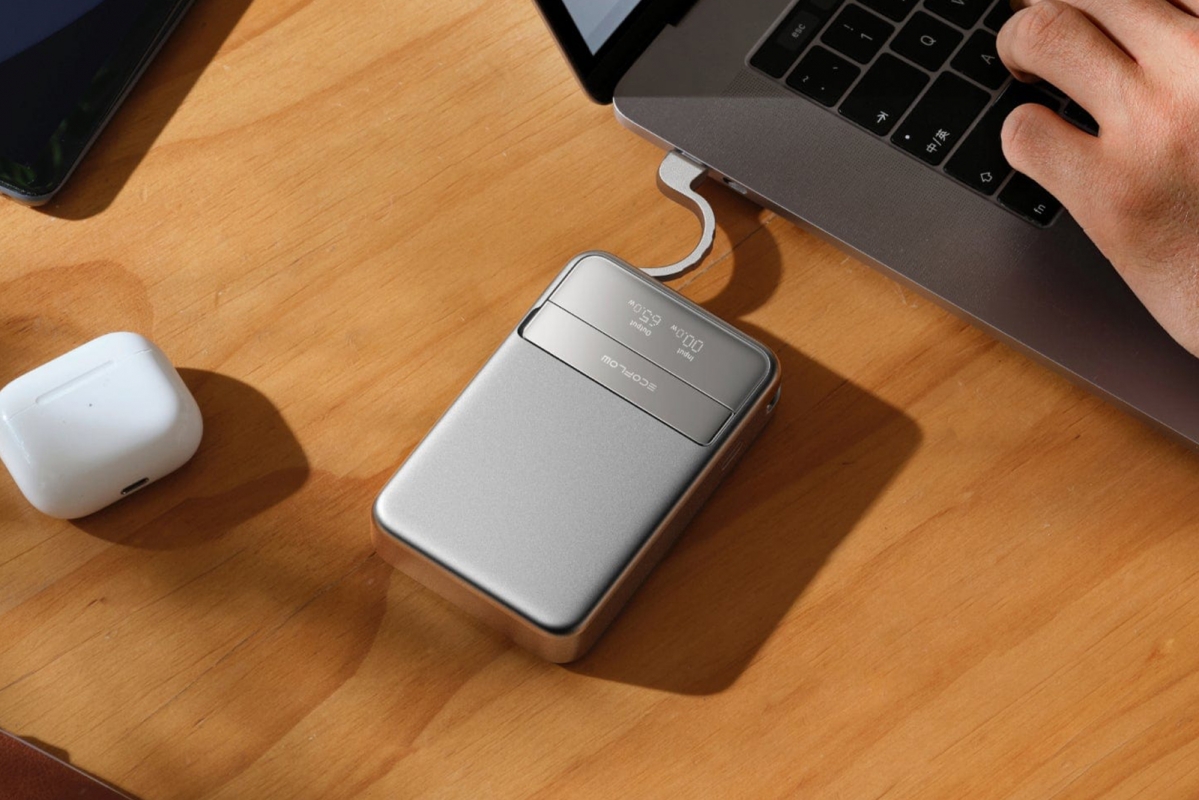 EcoFlow RAPID Magnetic Power Bank (10000mAh) - stříbrná