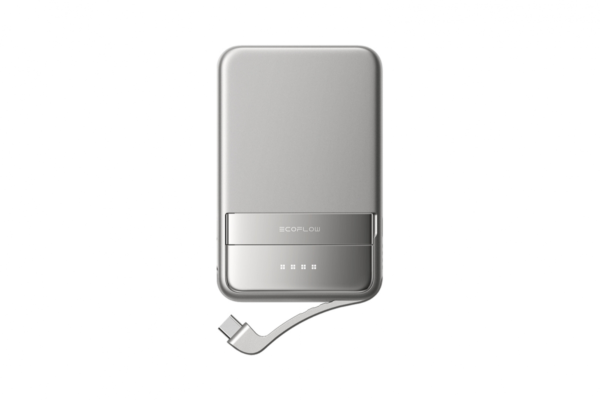 EcoFlow RAPID Magnetic Power Bank (5000mAh) - stříbrná