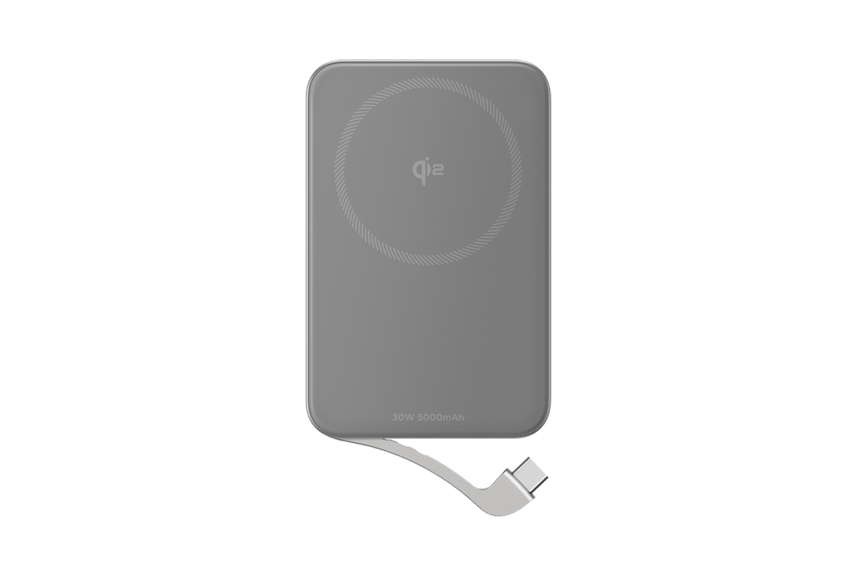 EcoFlow RAPID Magnetic Power Bank (5000mAh) - stříbrná