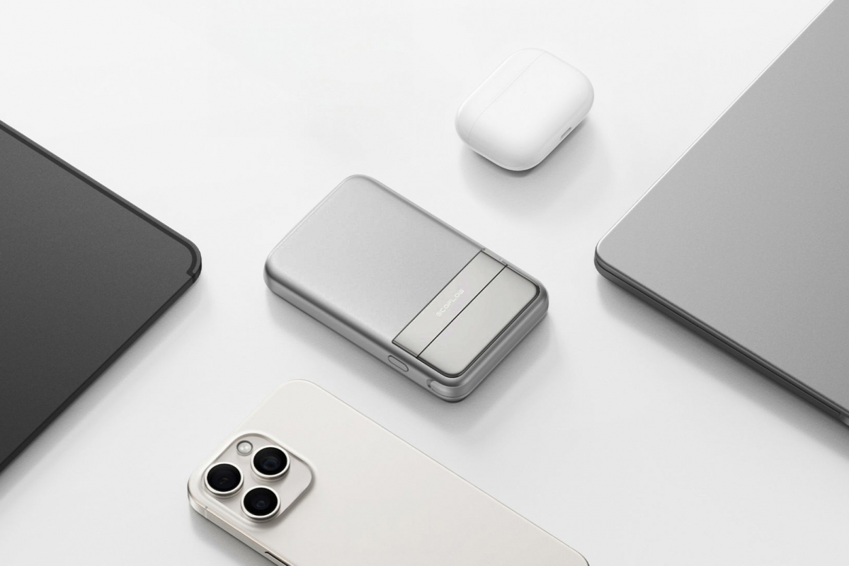 EcoFlow RAPID Magnetic Power Bank (5000mAh) - stříbrná