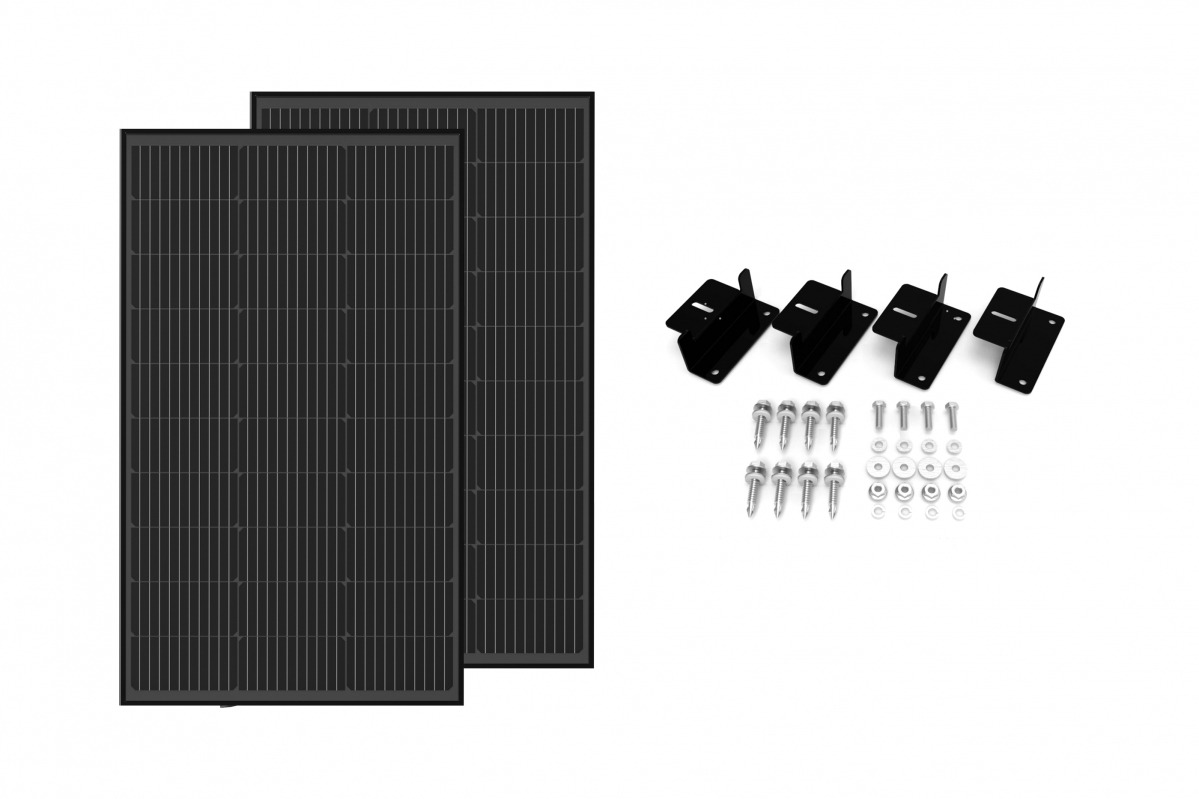 EcoFlow solární panel 2x 100W rigidní - montážní sada