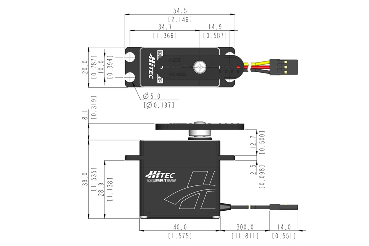DB951WP HV Vodotěsné (38kg ; 0,10s)