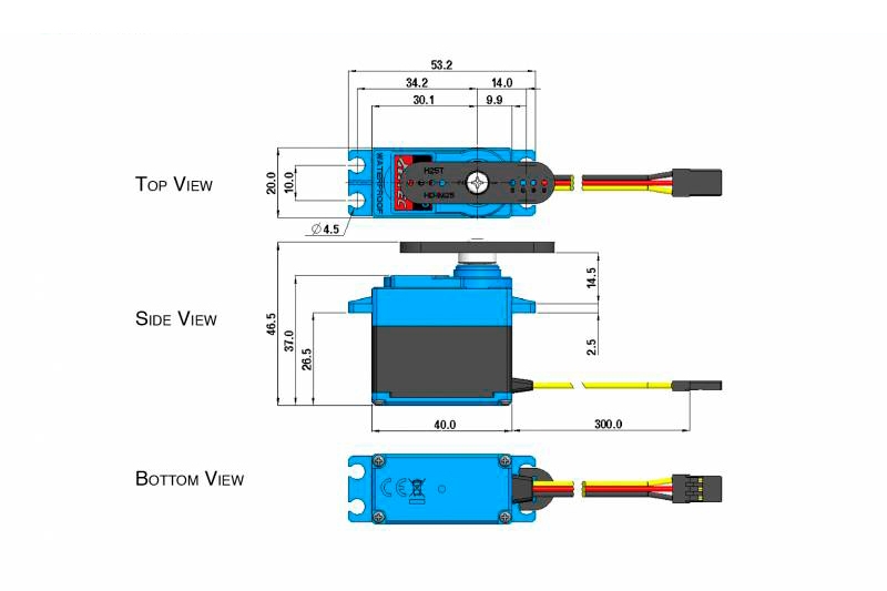 D956WP Vodotěsné (29kg; 0,12s)