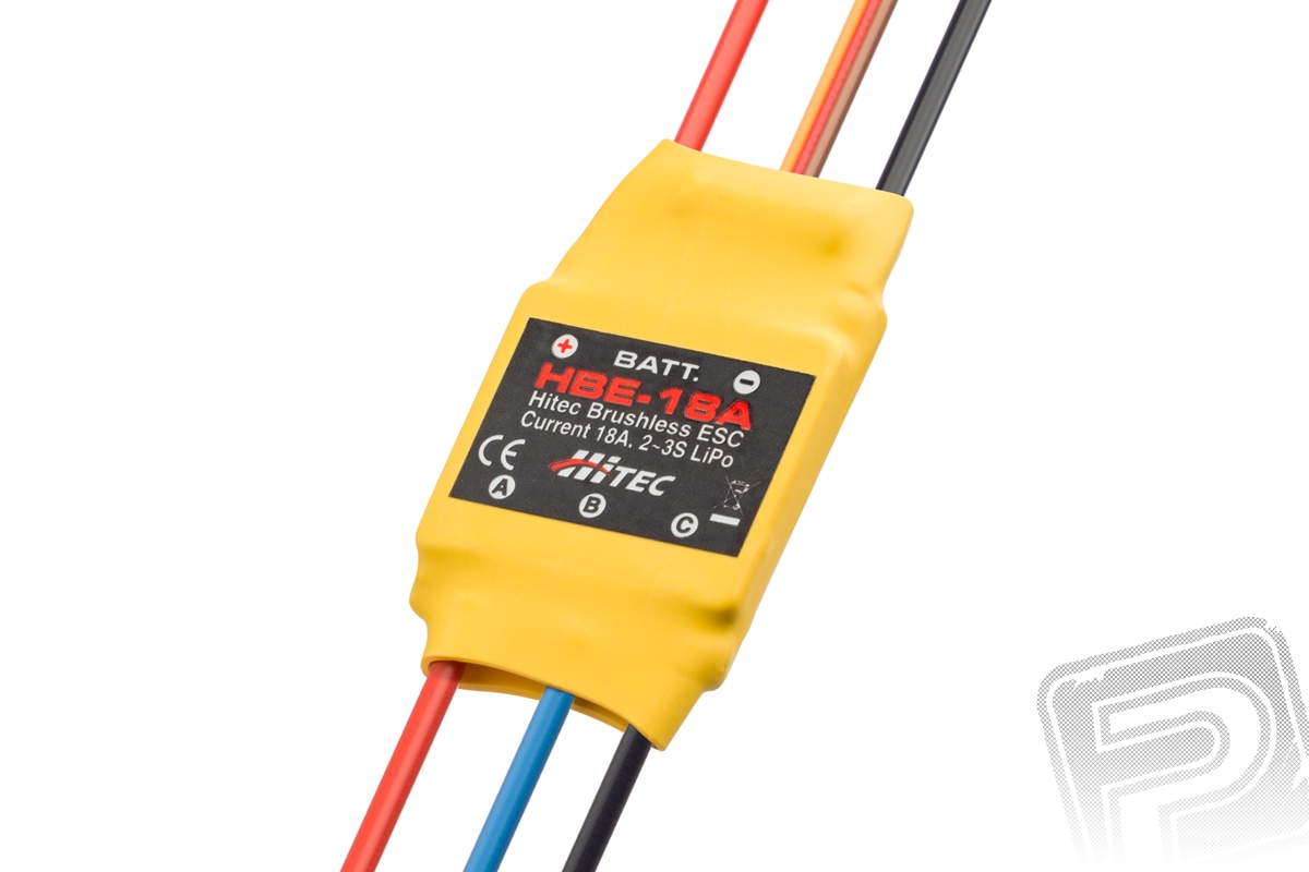 Elektronický regulátor otáček brushless HITEC HBE-18A,