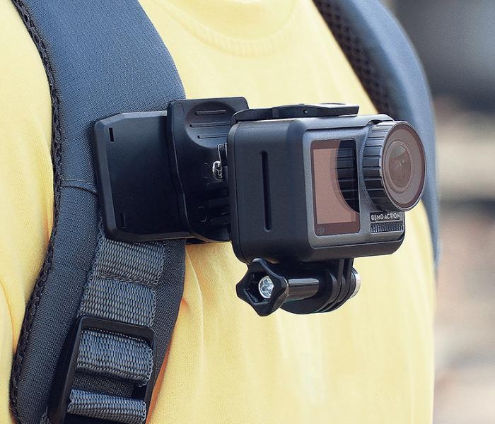 Víceúčelový nastavitelný držák akční kamery na popruh