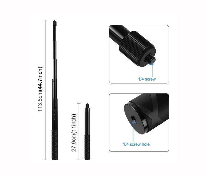 Bederní pás s prodlužovací tyčí pro akční kamery