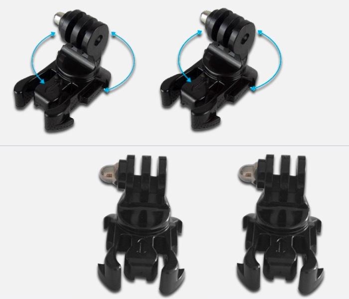 Držák s 360 rotací J-Hook Buckle Mount pro akční kamery