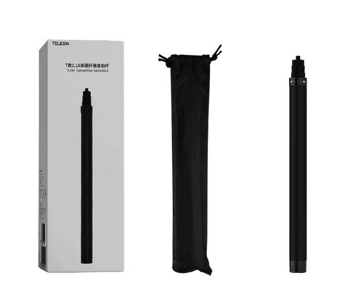 Insta360 X3 / X2 / One RS - Prodlužující selfie tyč na kameru (116 cm)