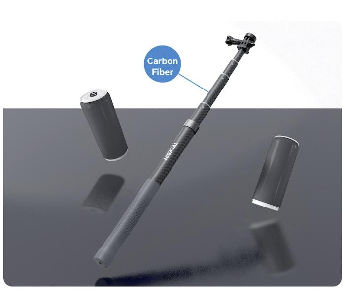 TELESIN - Prodlužující selfie tyč na kameru Insta360 X3 / X2 / One RS (3m)