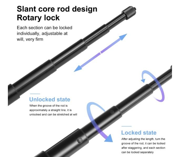 Insta360 X3 / X2 / One RS - Prodlužující selfie tyč na kameru (157cm)