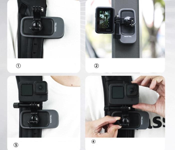 TELESIN - Magnetická spona pro akční kamery