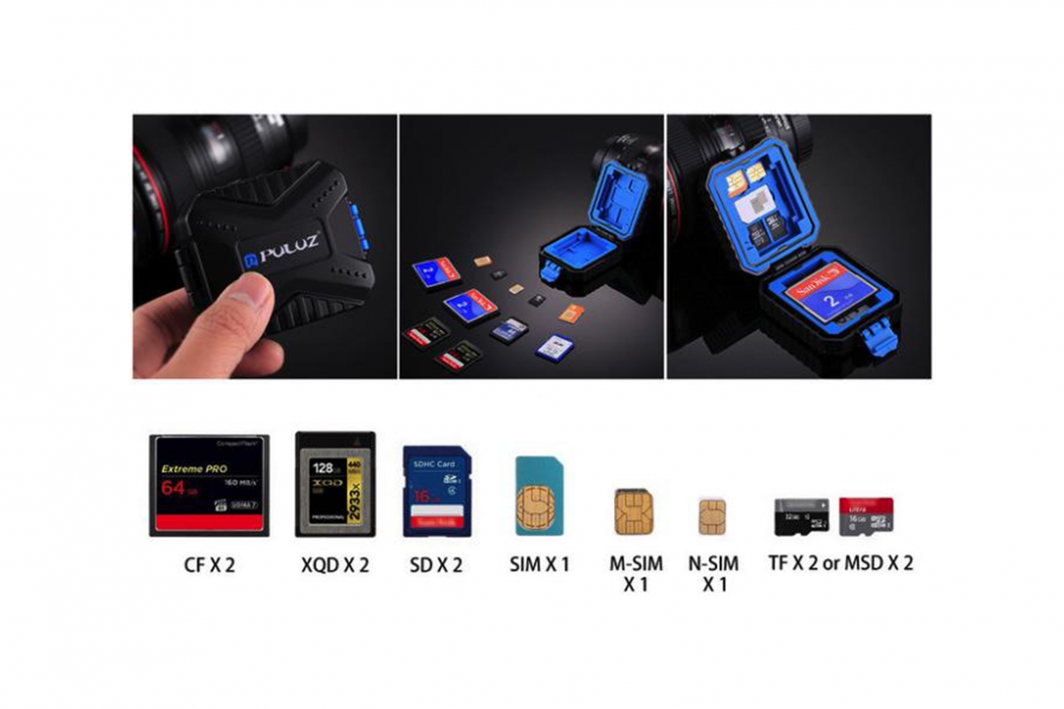 PULUZ - Pouzdro na paměťovou karty 11v1