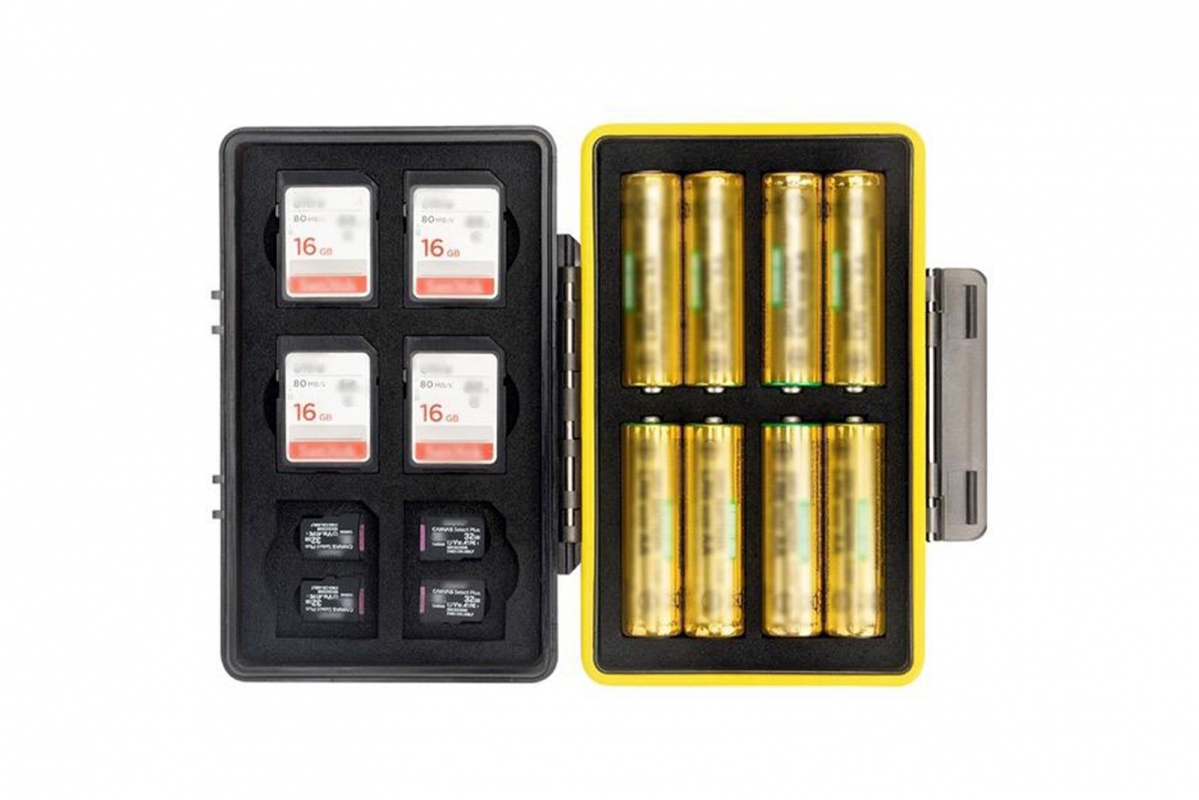 JJC Multifunkční úložný box na baterie a karty