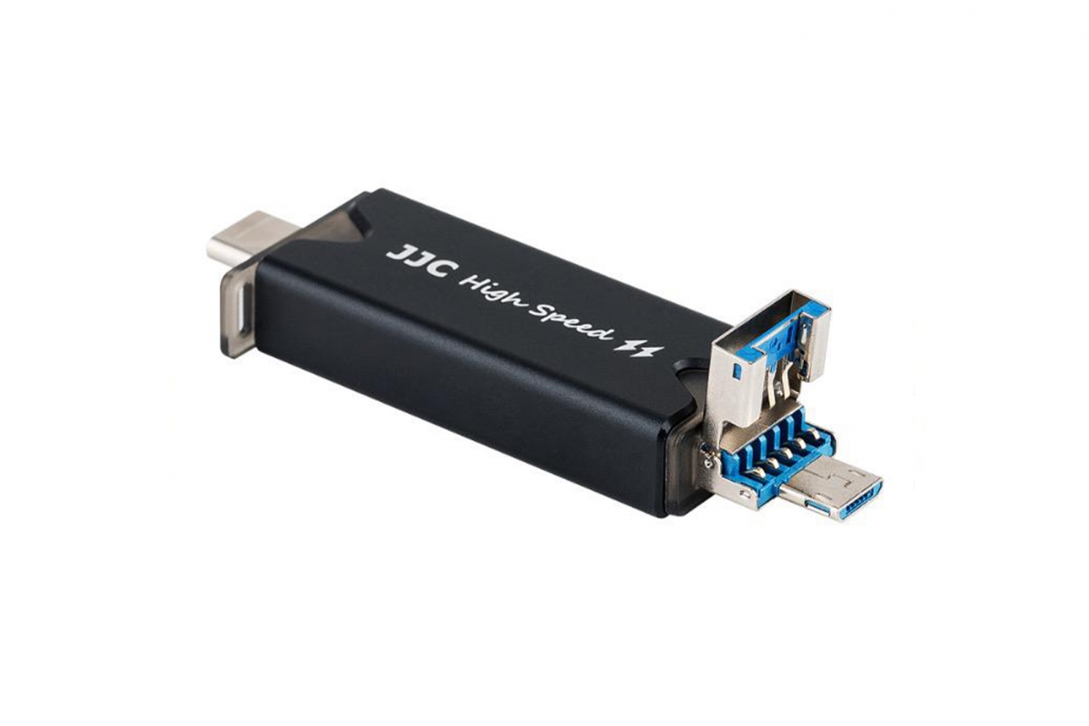 JJC Držák na paměťové karty s čtečkou (2SD + 4TF)