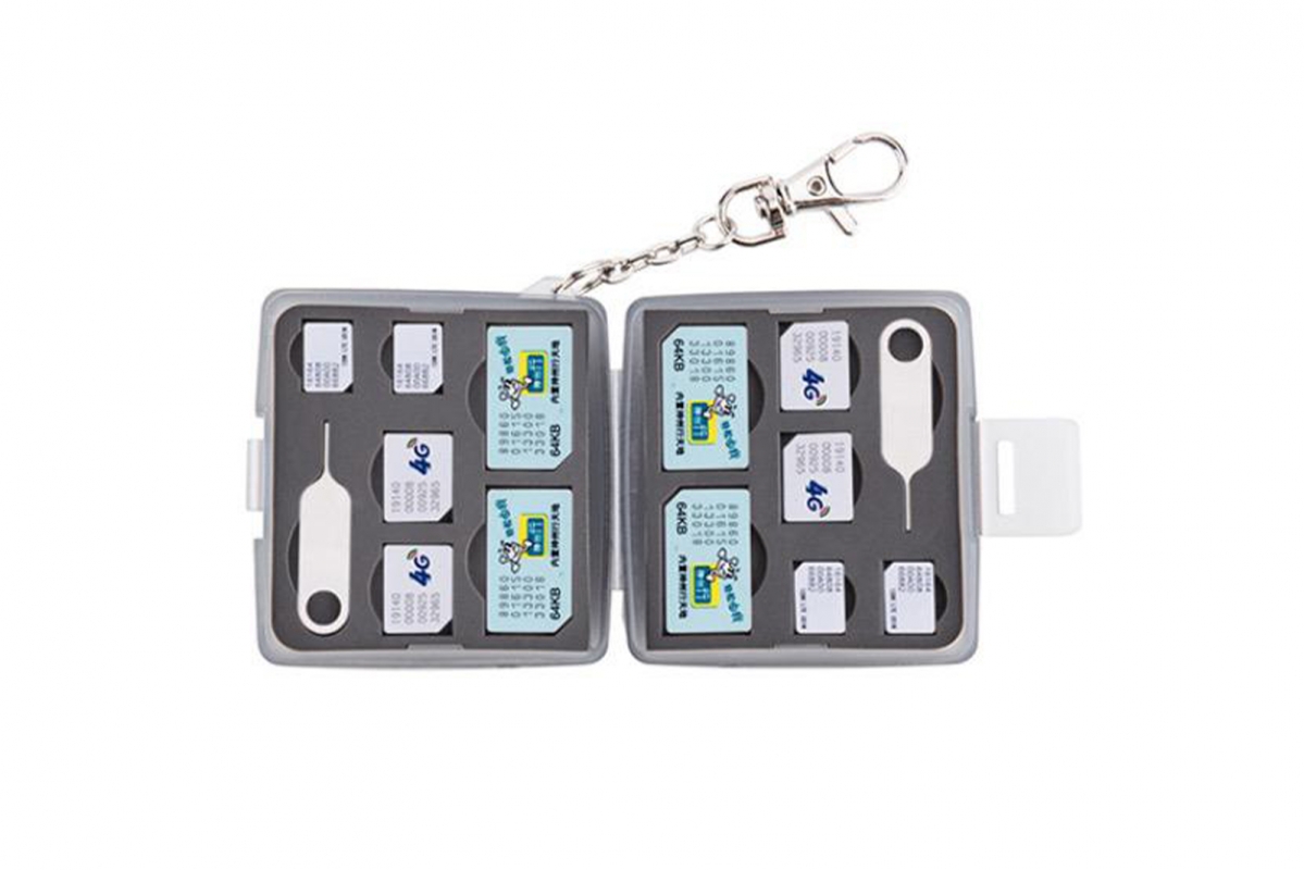 JJC Úložný box na SIM karty (4 SIM, 4 Micro SIM, 4 Nano SIM)