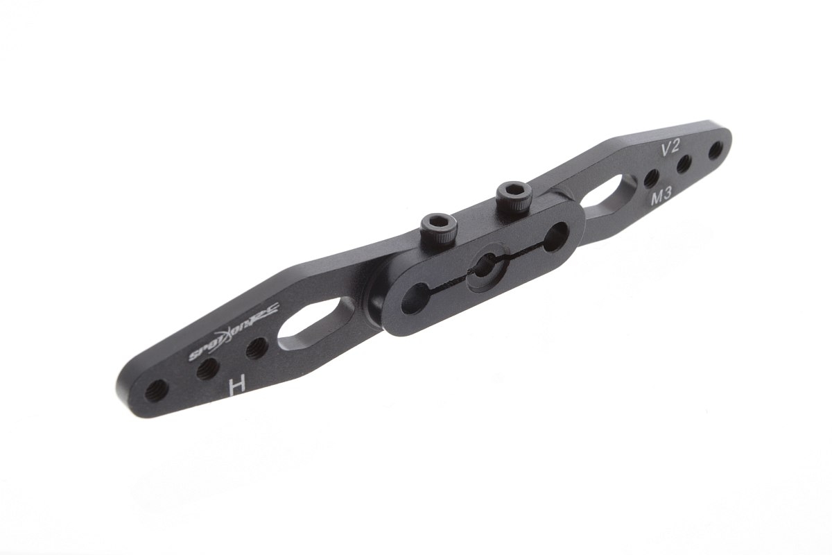 Servo páka 89mm oboustranná 24zubů (černá), pro serva H
