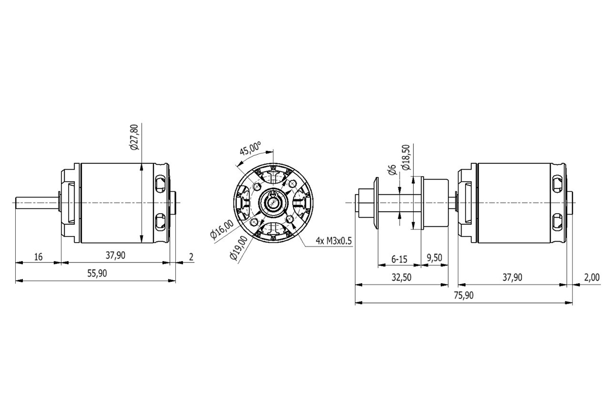AXI 2220/20 V3 střídavý motor