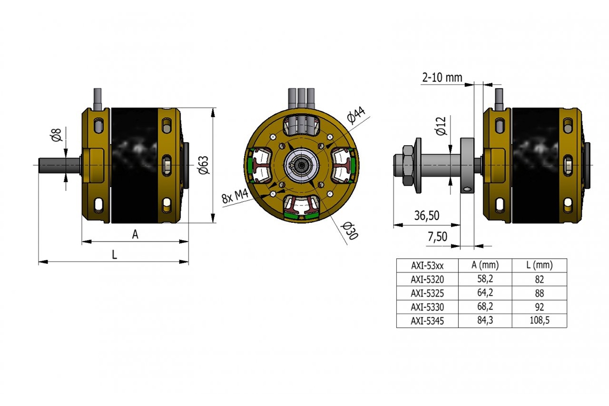 AXI 5320/18 V3 střídavý motor