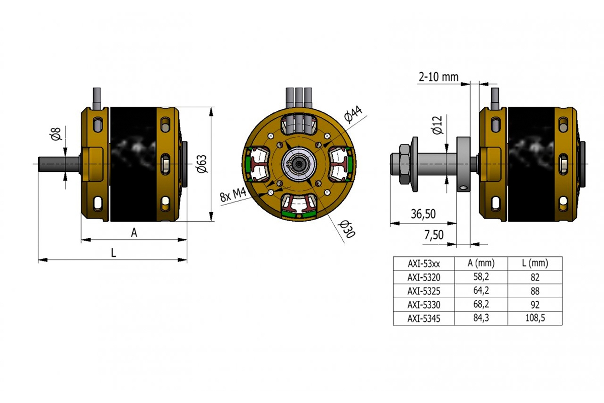 AXI 5325/24 V3 střídavý motor